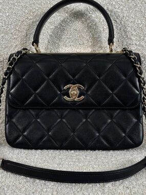 Authentic Pre-Owned Chanel Small Trendy CC - Black Lambskin